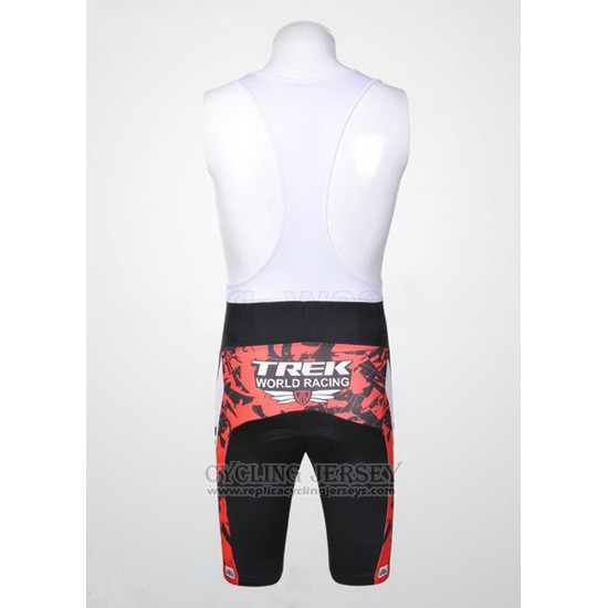 2011 Cycling Jersey Trek Red and White Short Sleeve and Bib Short